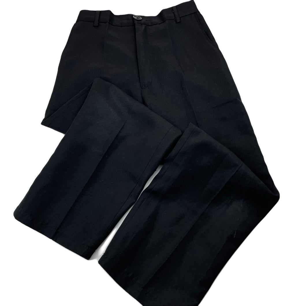 Boys black, formal / suit pants, elasticated, Inside leg: 48cm, light marks on knees, FUC, size 8,  