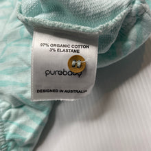 Load image into Gallery viewer, unisex purebaby, organic cotton blend romper, GUC, size 000,  