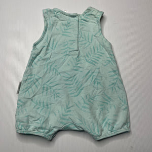 unisex purebaby, organic cotton blend romper, GUC, size 000,  