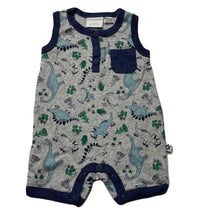Load image into Gallery viewer, Boys Marquise, cotton romper, dinosaurs, GUC, size 000,  