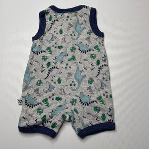 Boys Marquise, cotton romper, dinosaurs, GUC, size 000,  