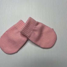 Load image into Gallery viewer, Girls K-Mart, pink knitted mittens, NEW, size 00,  