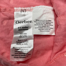 Load image into Gallery viewer, Girls Gerber, pink cotton footed leggings / bottoms, EUC, size 0,  