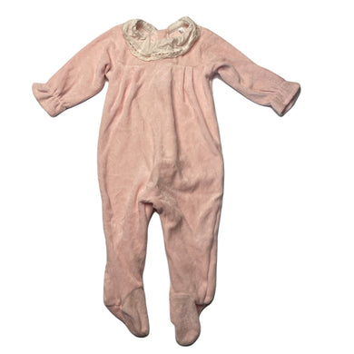 Girls Boulevard Petit, pink velour coverall / romper, EUC, size 0,  