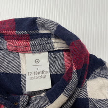 Load image into Gallery viewer, Boys Target, flannel cotton long sleeve shirt, GUC, size 1,  