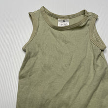 Load image into Gallery viewer, unisex Target, green organic cotton singlet top, GUC, size 000,  