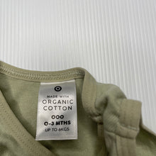 Load image into Gallery viewer, unisex Target, green organic cotton singlet top, GUC, size 000,  
