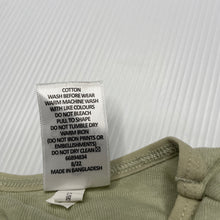 Load image into Gallery viewer, unisex Target, green organic cotton singlet top, GUC, size 000,  