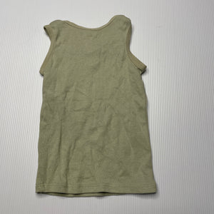 unisex Target, green organic cotton singlet top, GUC, size 000,  