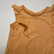 Load image into Gallery viewer, Girls Favourites, orange Aust cotton blend top, GUC, size 2,  