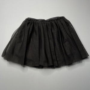 Girls H&M, lined tulle party skirt, elasticated, L: 28cm, GUC, size 3-4,  