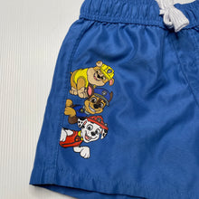 Load image into Gallery viewer, Boys Nickelodeon, Paw Patrol lightweight board shorts, elasticated, EUC, size 2,  