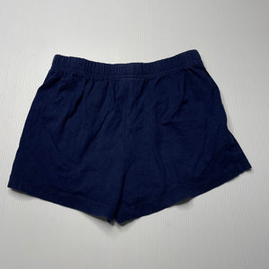 Girls Target, navy cotton pyjama shorts, elasticated, FUC, size 8,  