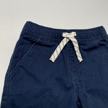 Load image into Gallery viewer, Boys Anko, navy stretch cotton shorts, elasticated, GUC, size 1,  