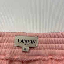 Load image into Gallery viewer, Girls Lanvin Paris, pink casual shorts, elasticated, EUC, size 6,  