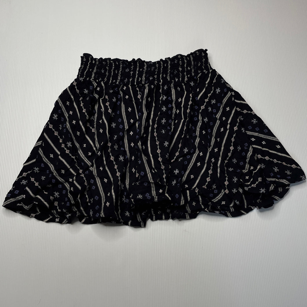 Girls Anko, lightweight viscose skirt, elasticated, L: 34cm, GUC, size 9,  