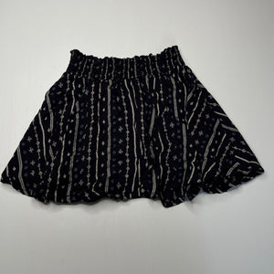 Girls Anko, lightweight viscose skirt, elasticated, L: 34cm, GUC, size 9,  