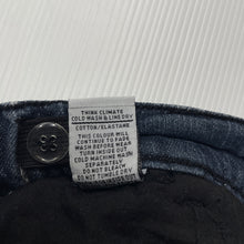 Load image into Gallery viewer, Boys World Industries, dark stretch denim shorts, adjustable, GUC, size 8,  