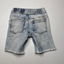 Load image into Gallery viewer, Boys Breakers, distressed stretch denim shorts, elasticated, FUC, size 2,  