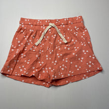 Load image into Gallery viewer, Girls Anko, coral floral cotton shorts, elasticated, EUC, size 9,  
