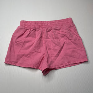 Girls Anko, pink lyocell shorts, elasticated, EUC, size 8,  