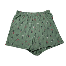 Load image into Gallery viewer, Girls Anko, green floral cotton pyjama shorts, EUC, size 8,  