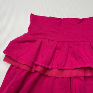 Girls GAP, pink tiered skirt, elasticated, L: 33cm, GUC, size 8,  