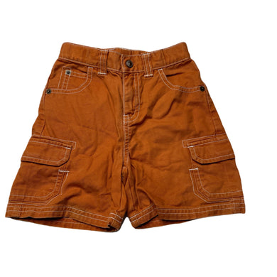 Boys Gymboree, orange cotton cargo shorts, adjustable, GUC, size 2,  