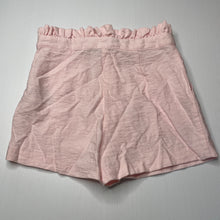 Load image into Gallery viewer, Girls Bardot Junior, pink lightweight shorts, adjustable, EUC, size 8,  