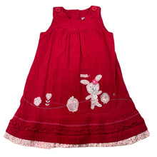 Load image into Gallery viewer, Girls SUN-O, embroidered corduroy cotton dress, EUC, size 3-4, L: 51cm