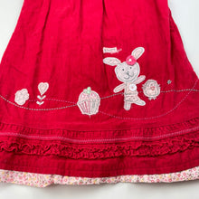 Load image into Gallery viewer, Girls SUN-O, embroidered corduroy cotton dress, EUC, size 3-4, L: 51cm