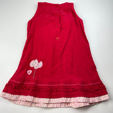 Load image into Gallery viewer, Girls SUN-O, embroidered corduroy cotton dress, EUC, size 3-4, L: 51cm