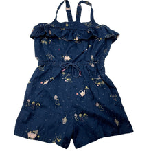 Load image into Gallery viewer, Girls Anko, navy lightweight cotton summer playsuit, EUC, size 7,  