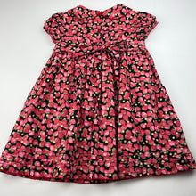 Load image into Gallery viewer, Girls Stawberry Faire, lined cotton dress, strawberries, EUC, size 2, L: 49cm