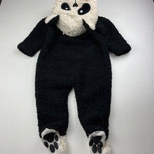 Load image into Gallery viewer, unisex Baby Berry, thick fleece zip coverall / romper, panda, FUC, size 0,  