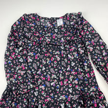 Load image into Gallery viewer, Girls Carters, lightweight floral cotton long sleeve dress, EUC, size 2, L: 46cm