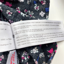 Load image into Gallery viewer, Girls Carters, lightweight floral cotton long sleeve dress, EUC, size 2, L: 46cm