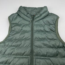 Load image into Gallery viewer, unisex Uniqlo, khaki lightweight puffer vest / jacket, EUC, size 10,  