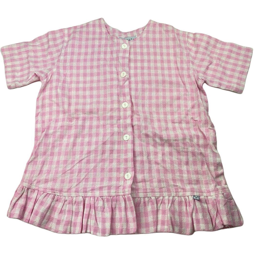 Girls HOPSCOTCH, checked cotton top, Made In Australia, L: 46cm, armpit to armpit: 39cm, EUC, size 6,  