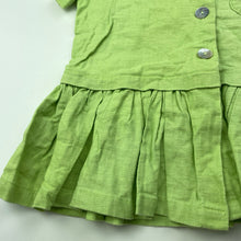 Load image into Gallery viewer, Girls Pumpkin Patch, vintage linen / cotton shirt / top, L: 43cm, armpit to armpit: 37cm, EUC, size 3-5,  