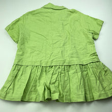 Load image into Gallery viewer, Girls Pumpkin Patch, vintage linen / cotton shirt / top, L: 43cm, armpit to armpit: 37cm, EUC, size 3-5,  