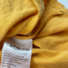 Load image into Gallery viewer, Girls Eve&#39;s Sister, mustard cotton ruffle top, GUC, size 6,  