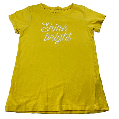 Girls Anko, yellow cotton t-shirt / top, FUC, size 8,  