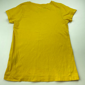 Girls Anko, yellow cotton t-shirt / top, FUC, size 8,  