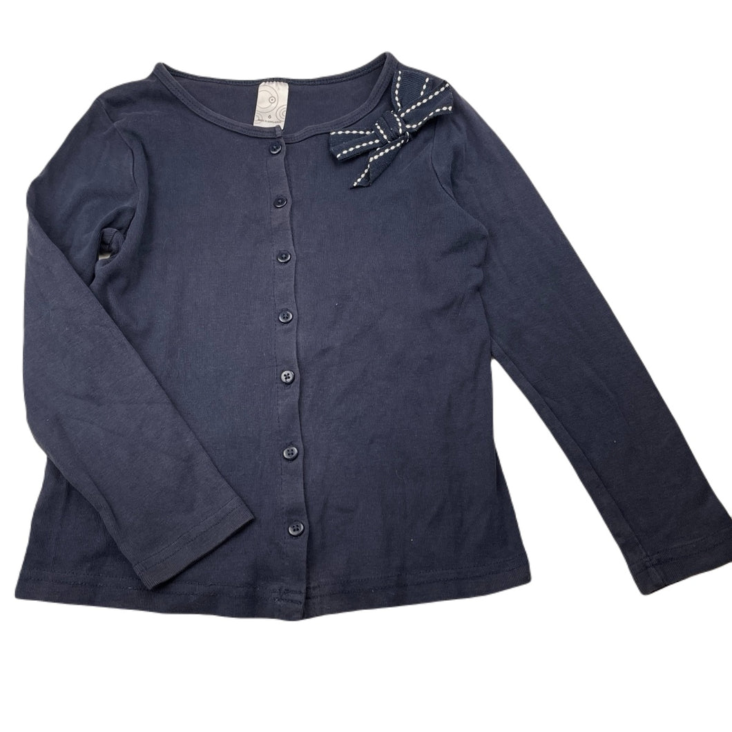 Girls Target, navy cotton long sleeve top, FUC, size 6,  