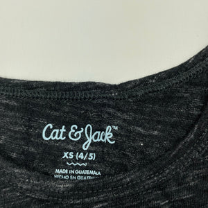 Girls Cat & Jack, grey marle singlet / tank top, EUC, size 4-5,  