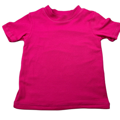 Girls Anko, pink short sleeve rashie / swim top, EUC, size 4,  