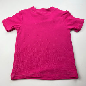 Girls Anko, pink short sleeve rashie / swim top, EUC, size 4,  