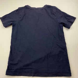 Boys Milkshake, navy cotton t-shirt / top, dinosaurs, GUC, size 7,  