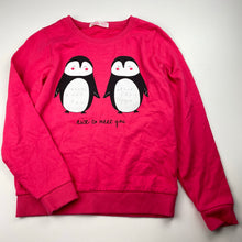 Load image into Gallery viewer, Girls Baleno Jnr, lightweight sweater / jumper, penguins, EUC, size 9-10,  